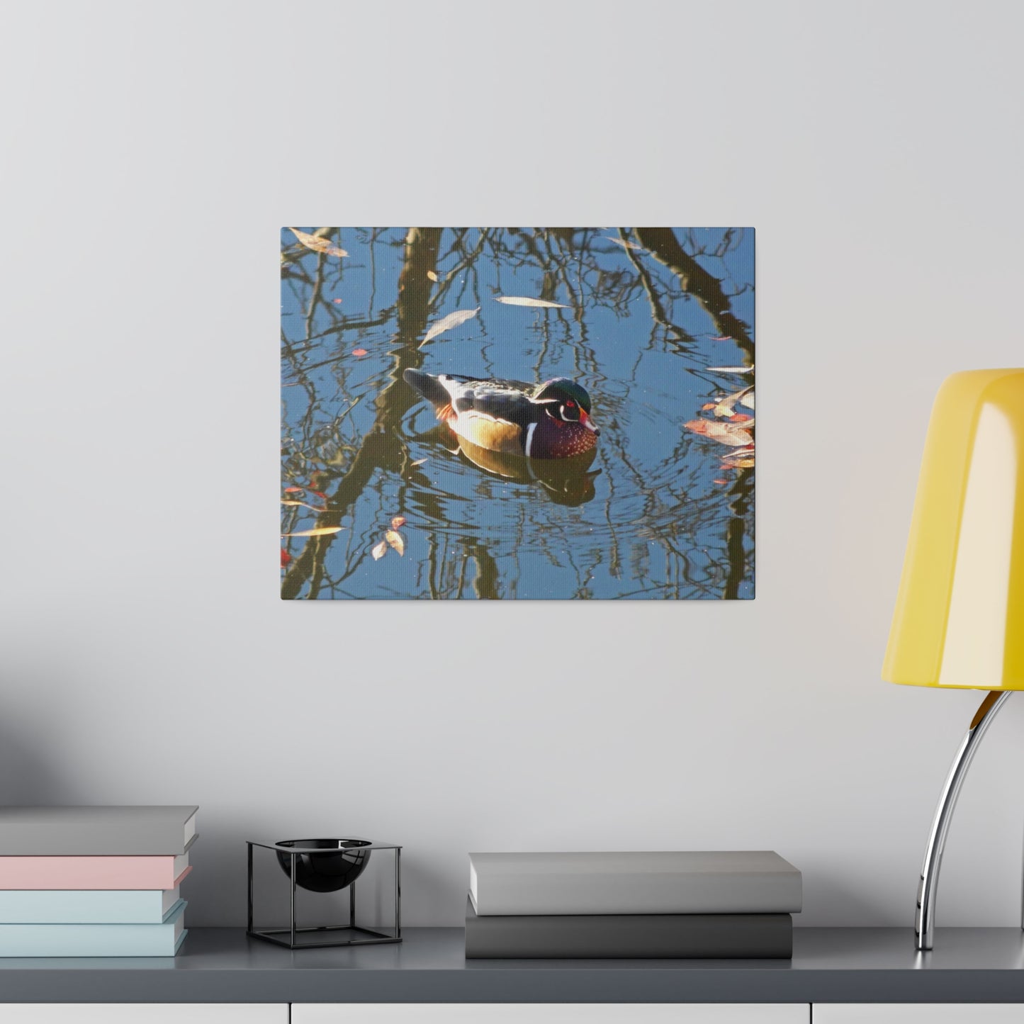 Reflections Wood Duck Matte Canvas