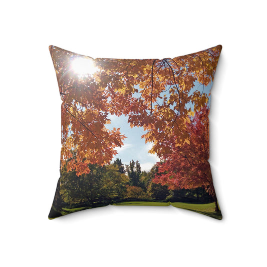 Autumn Light Spun Polyester Square Pillow