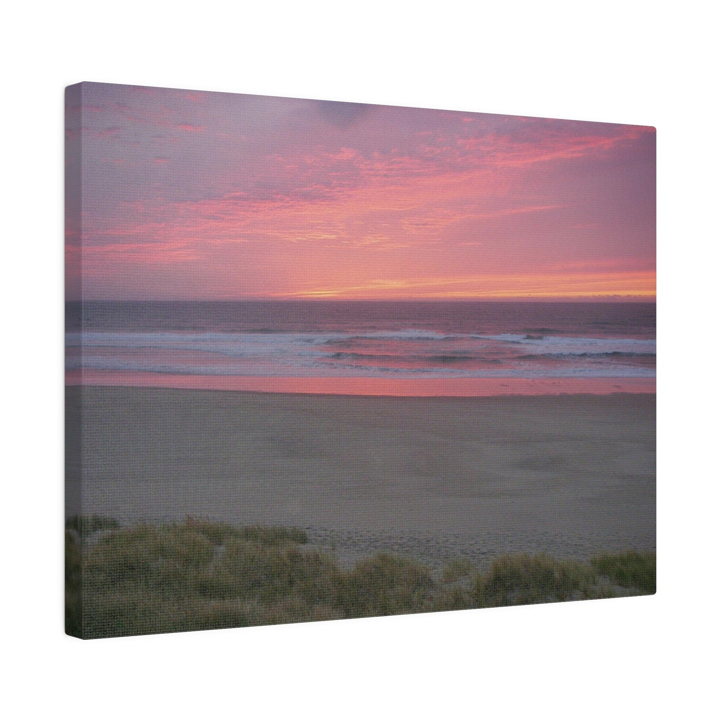 Pink Ocean Sunset Matte Canvas