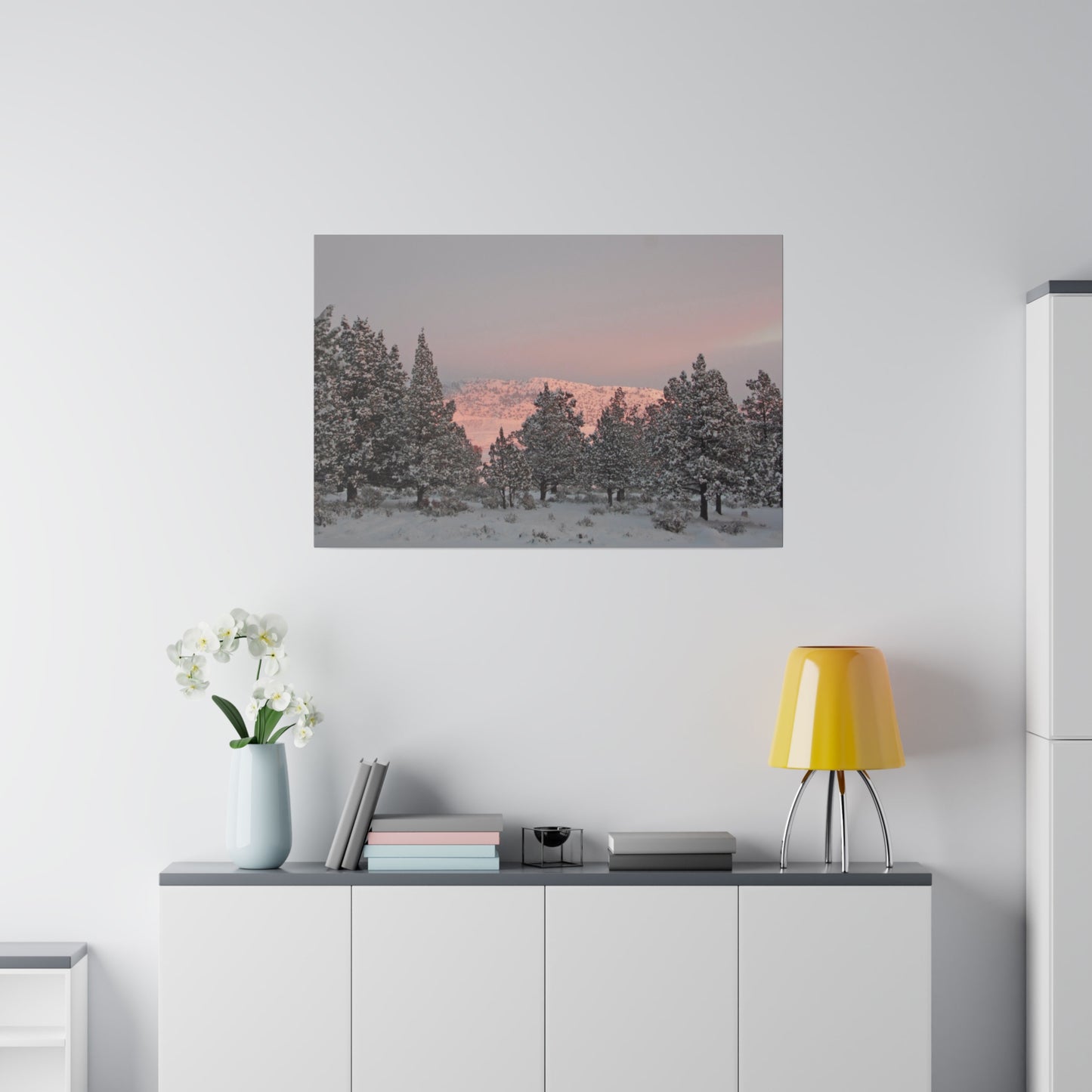 Winter Sunset Matte Canvas