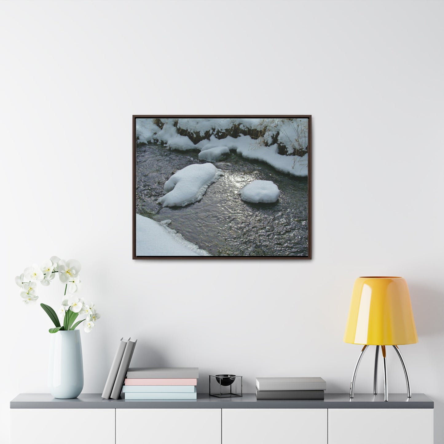 Winter Reflection Gallery Canvas Wraps Framed