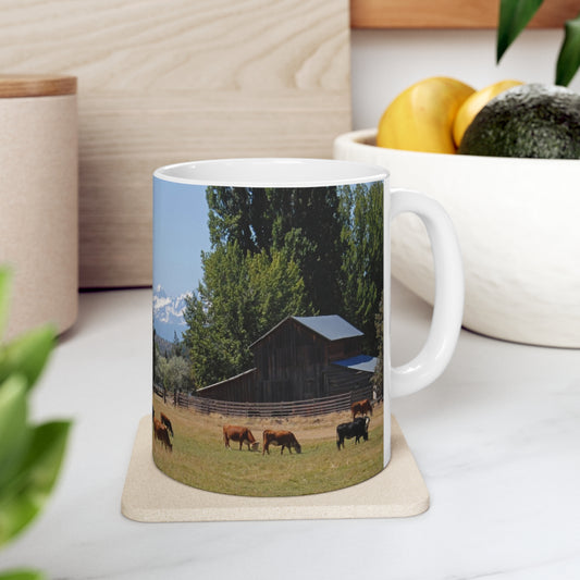 Picturesque Cattle Ceramic Mug 11oz