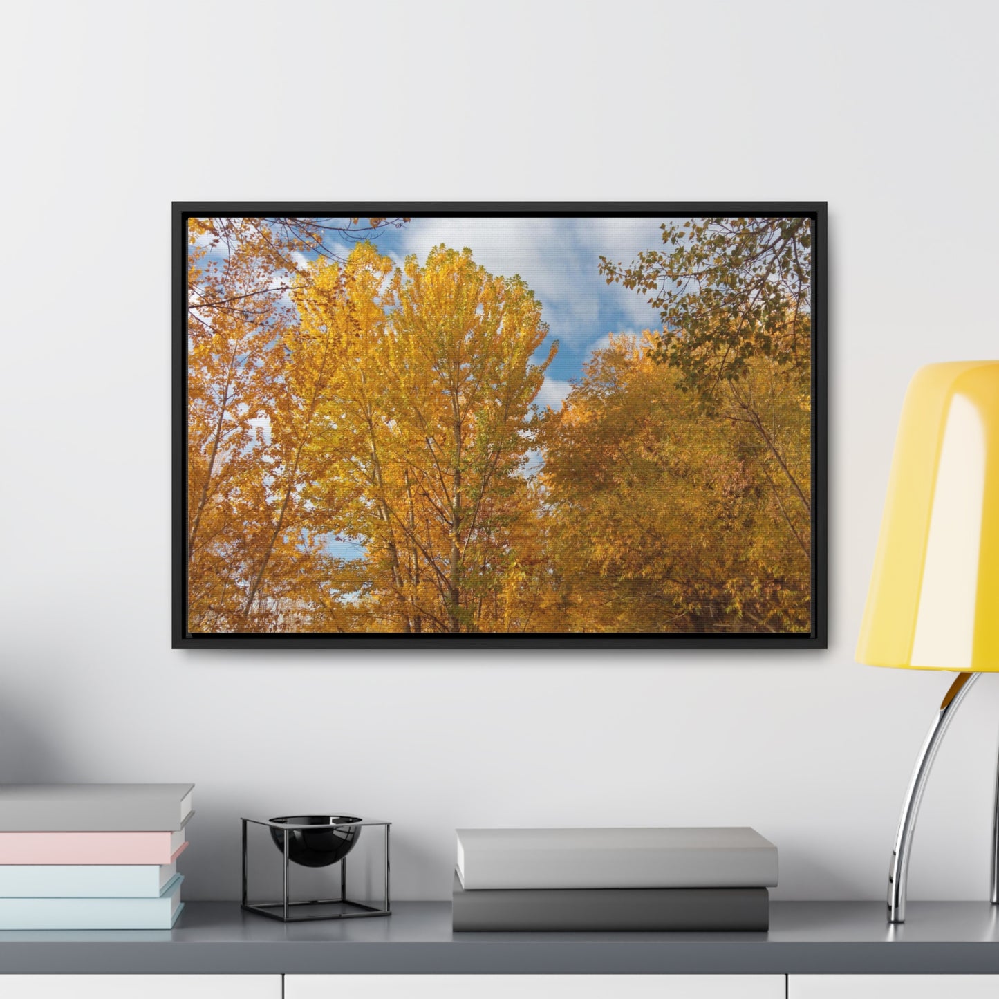 Autumn Gold Gallery Canvas Wraps Framed