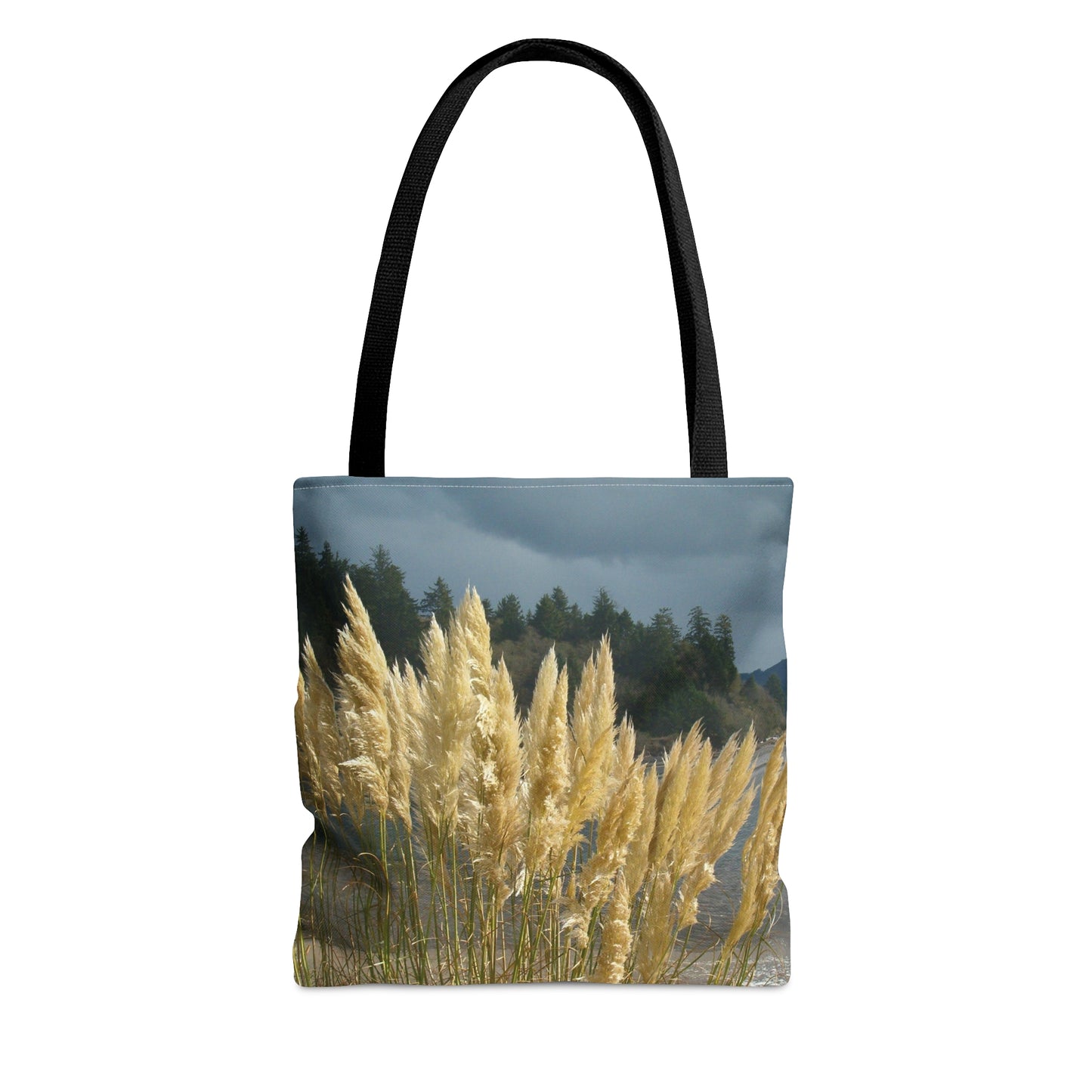 Golden Coastal Pampas Tote Bag