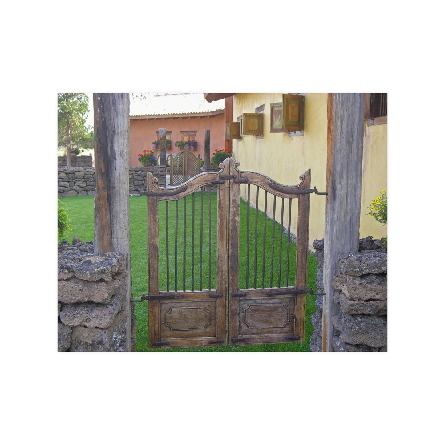 Western Spanish Gates Satin Posters