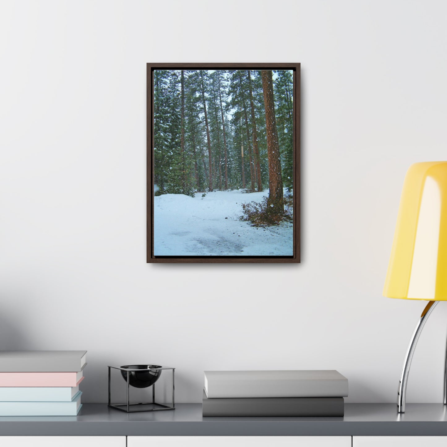 Snowfall Gallery Canvas Wraps Framed