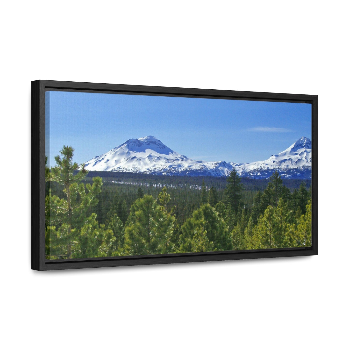 Winter South Sister Gallery Canvas Wraps Framed