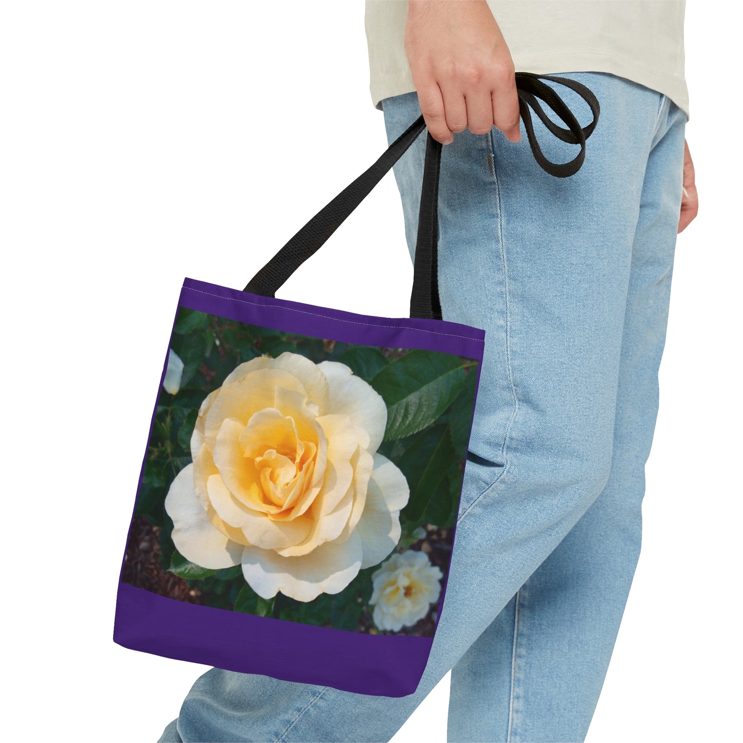 Cream Rose Tote Bag