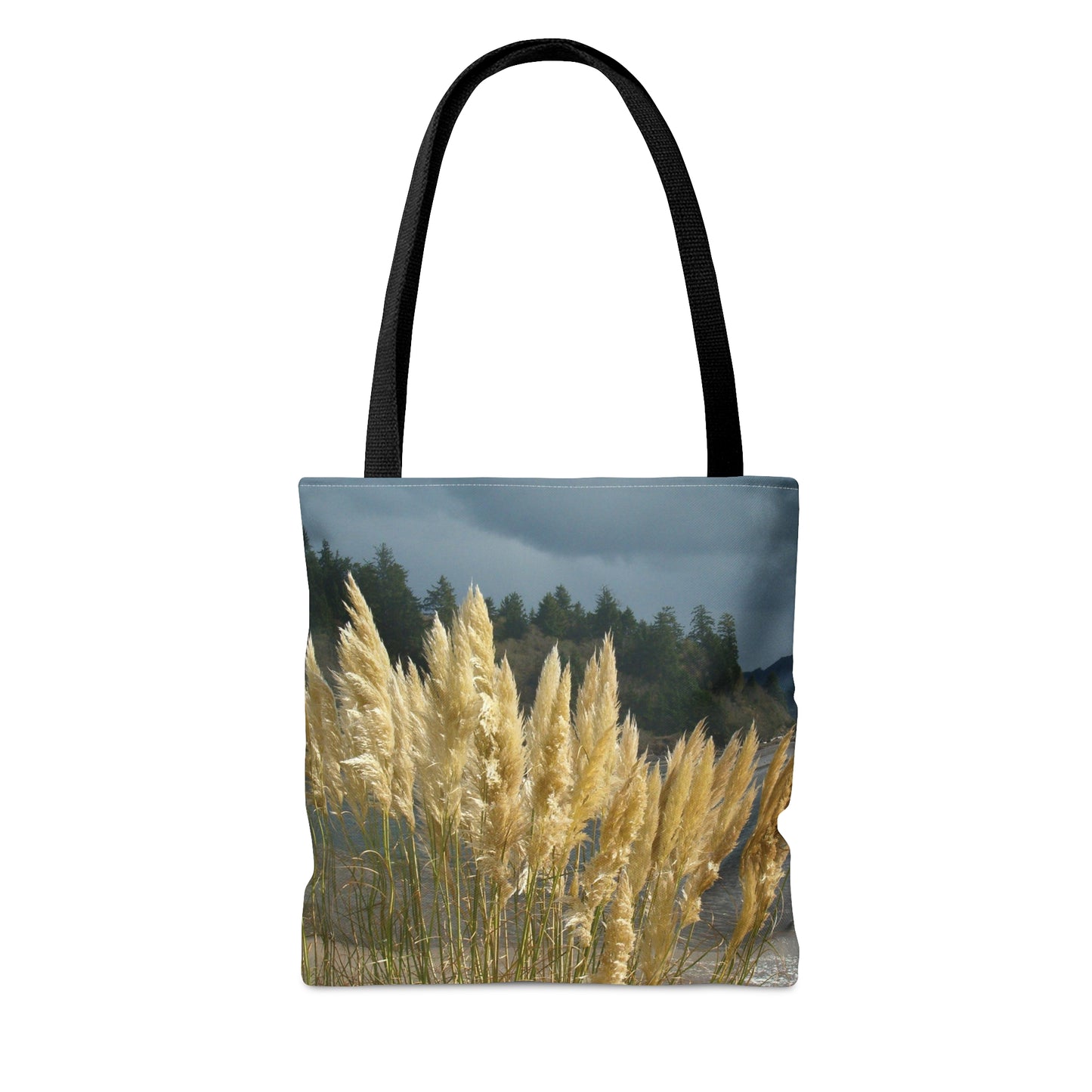 Golden Coastal Pampas Tote Bag