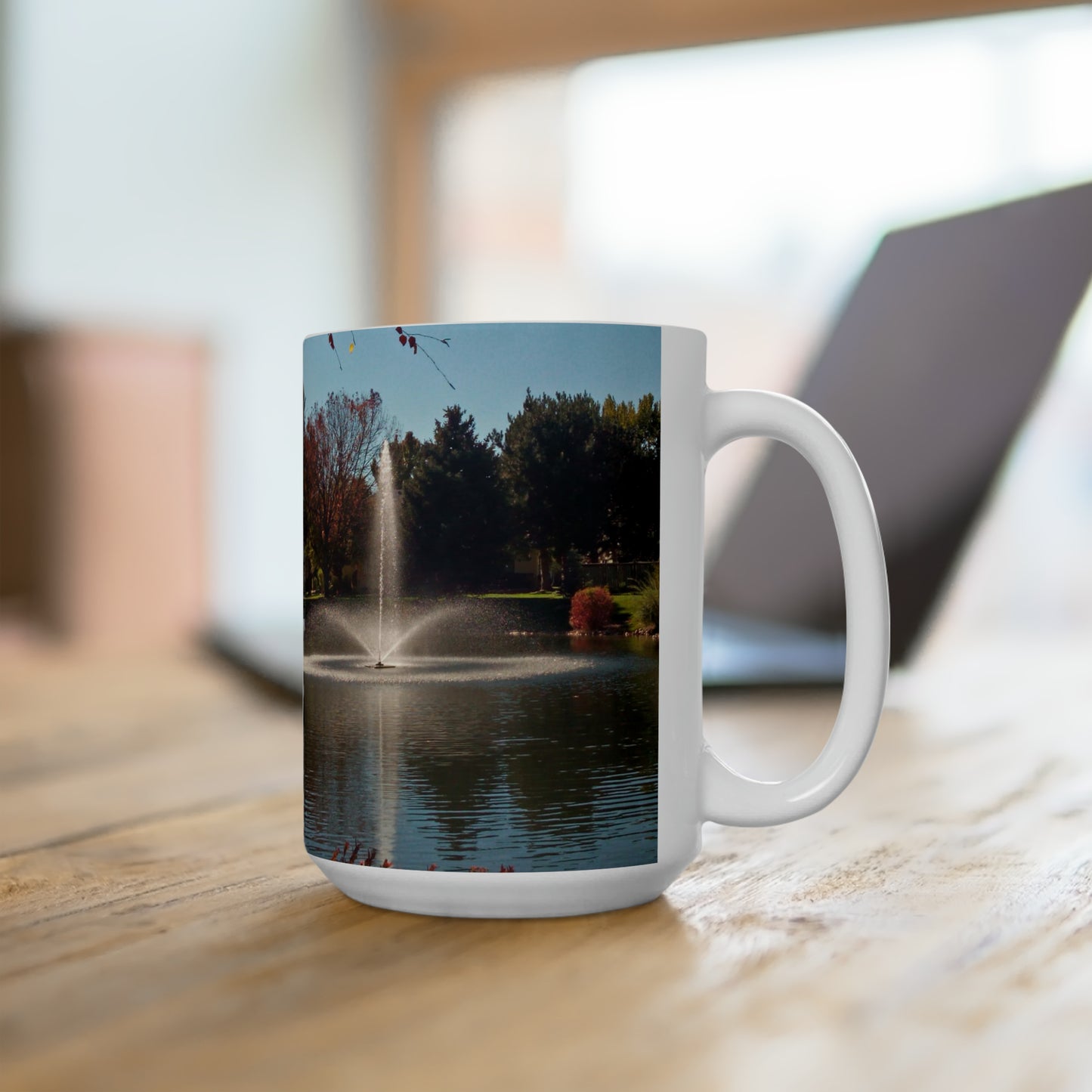 Autumn Fountain Ceramic Mug 15oz