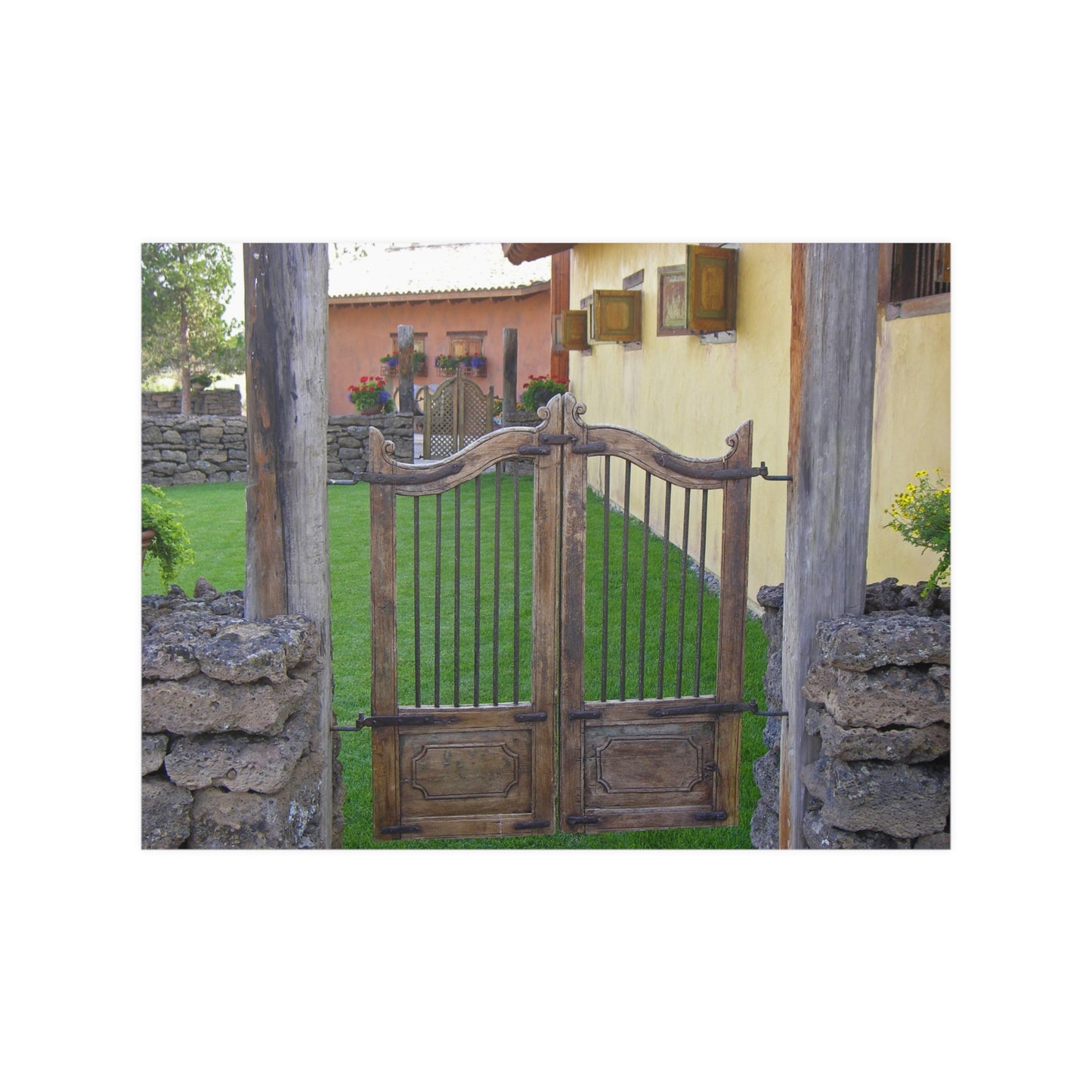 Western Spanish Gates Satin Posters