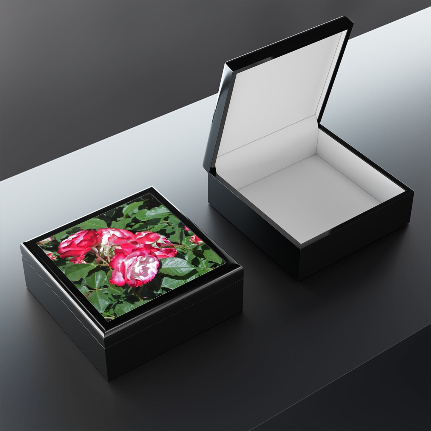 Romantic Roses Jewelry Box ~ 7.24"