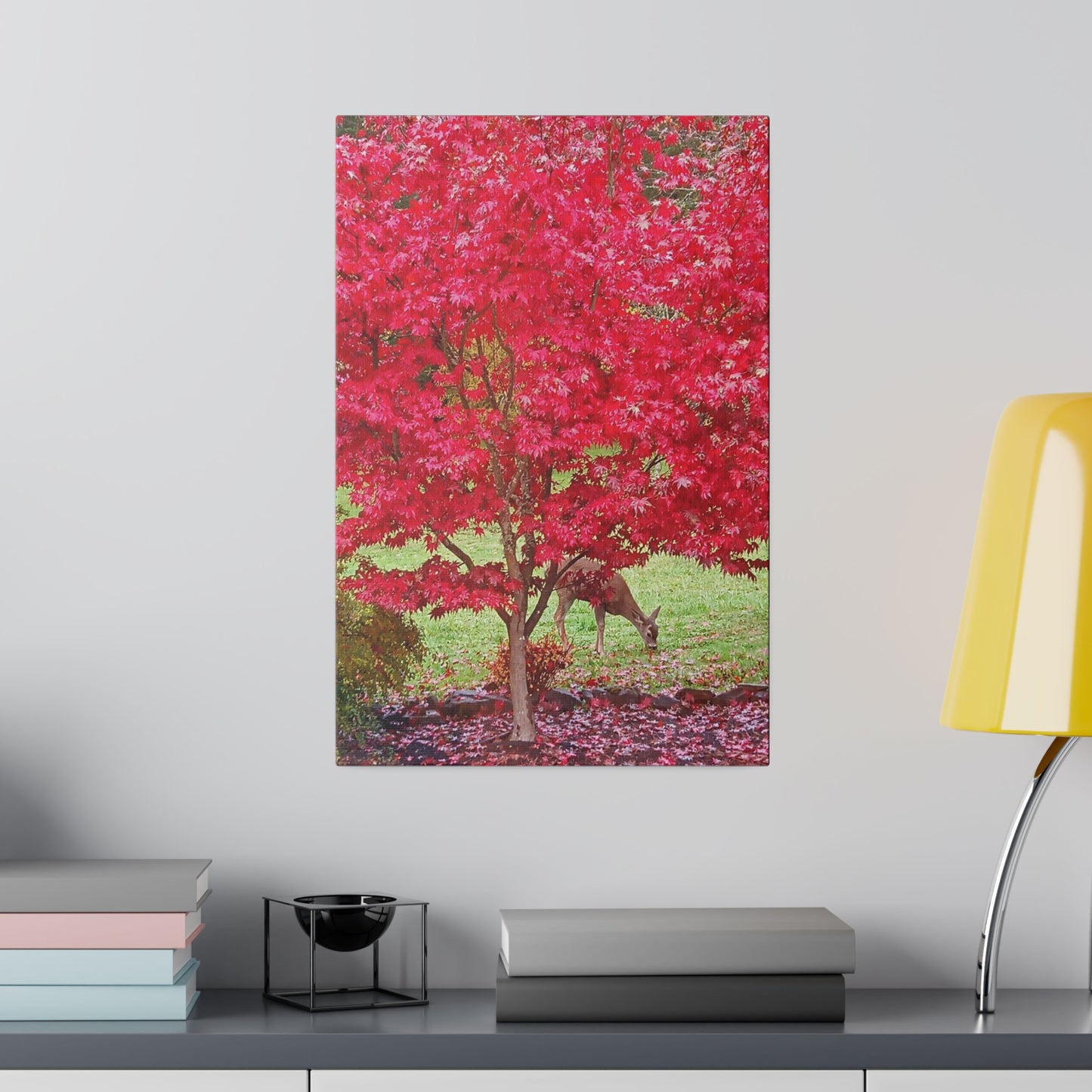 Autumn Deer Matte Canvas