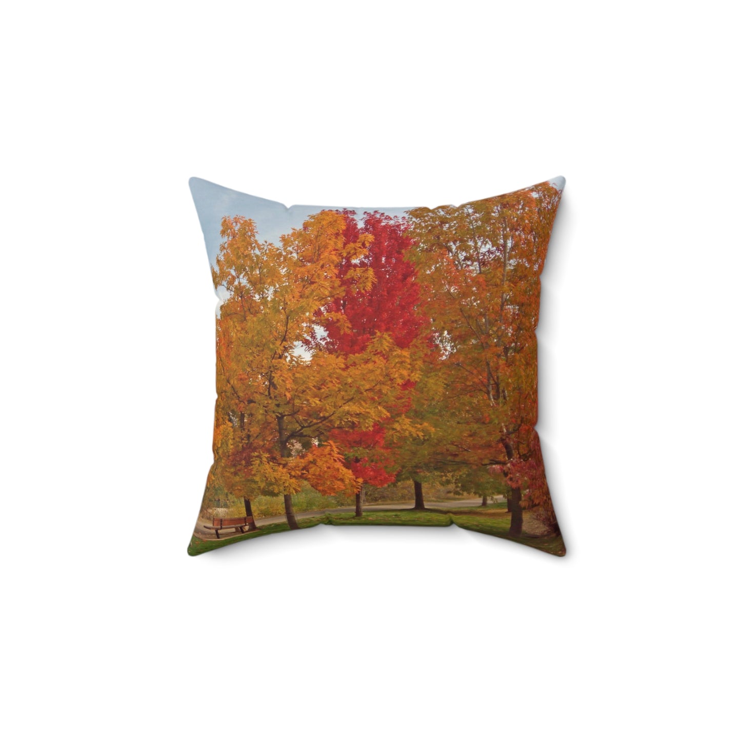 Autumn Serenity Spun Polyester Square Pillow