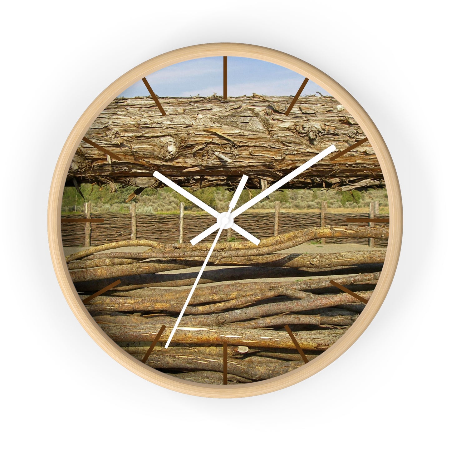 Through The Rails Wall Clock