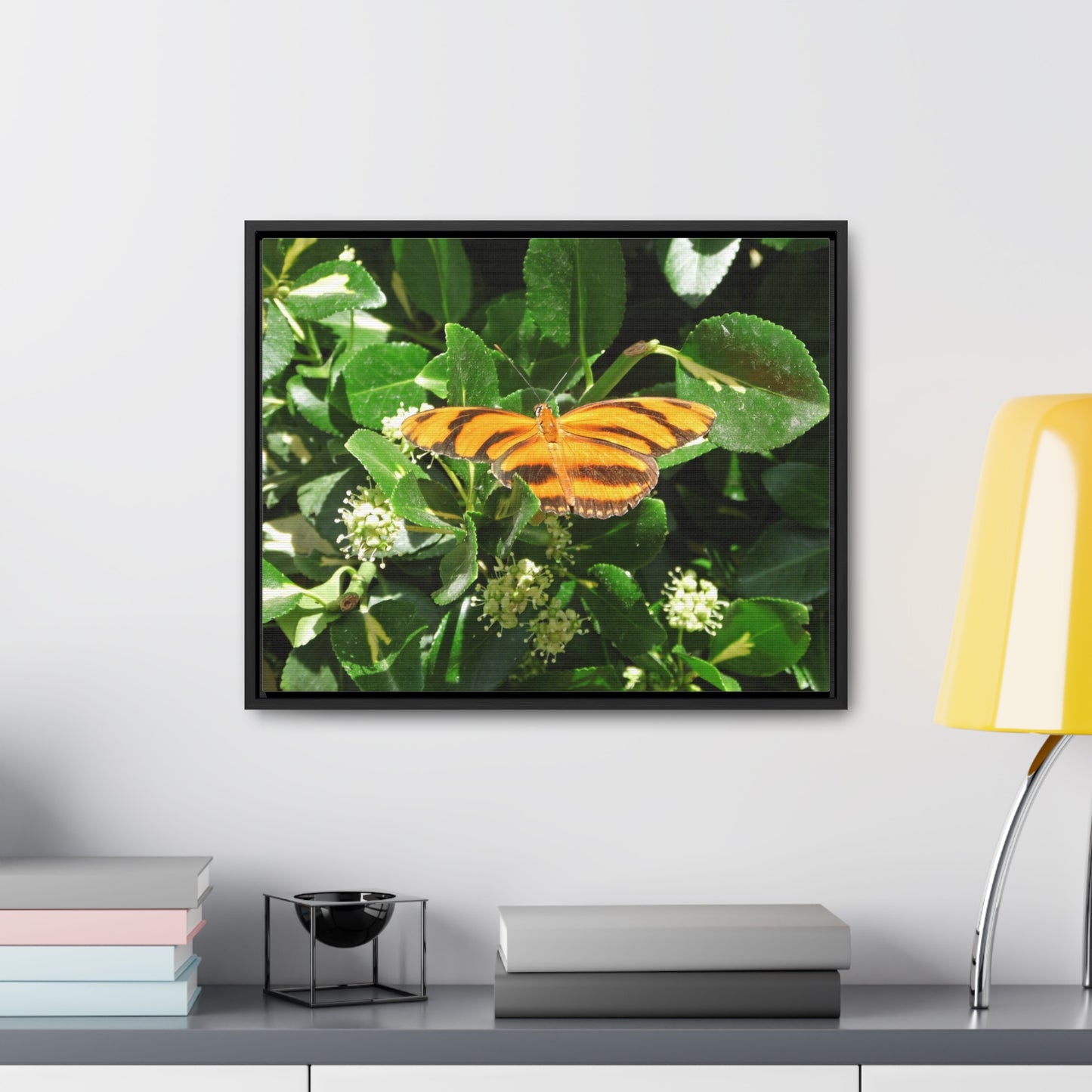 Golden Butterfly Gallery Canvas Wraps Framed