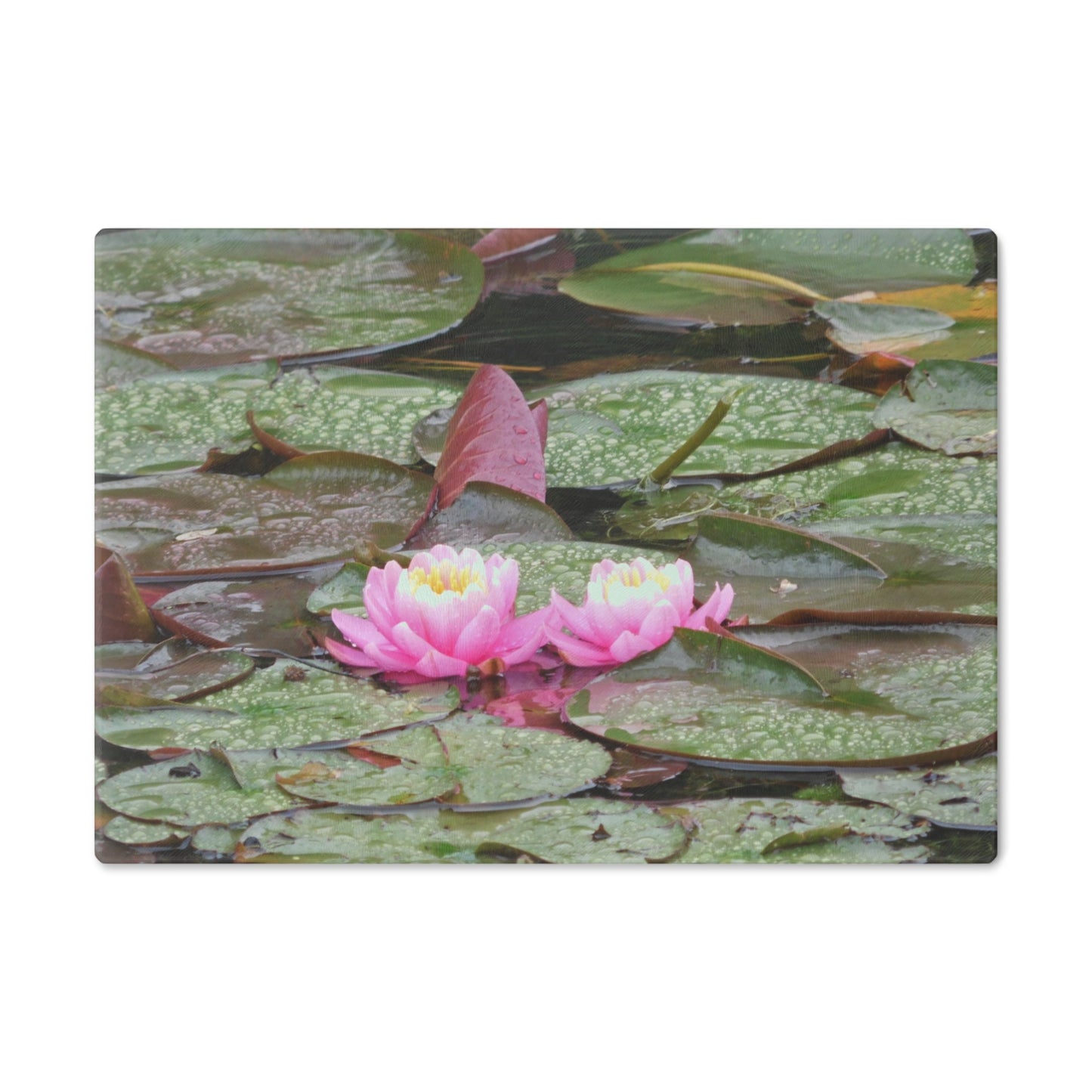 Water Lilies Cutting Board Dishwasher Safe