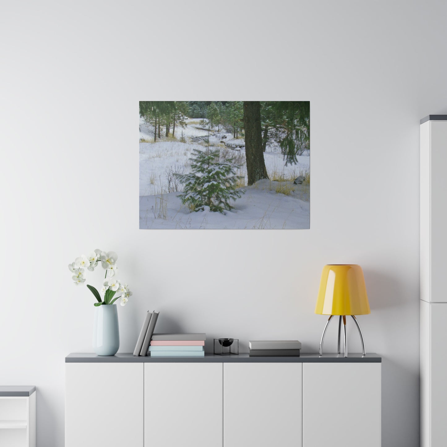 Christmas Tree Creek Matte Canvas