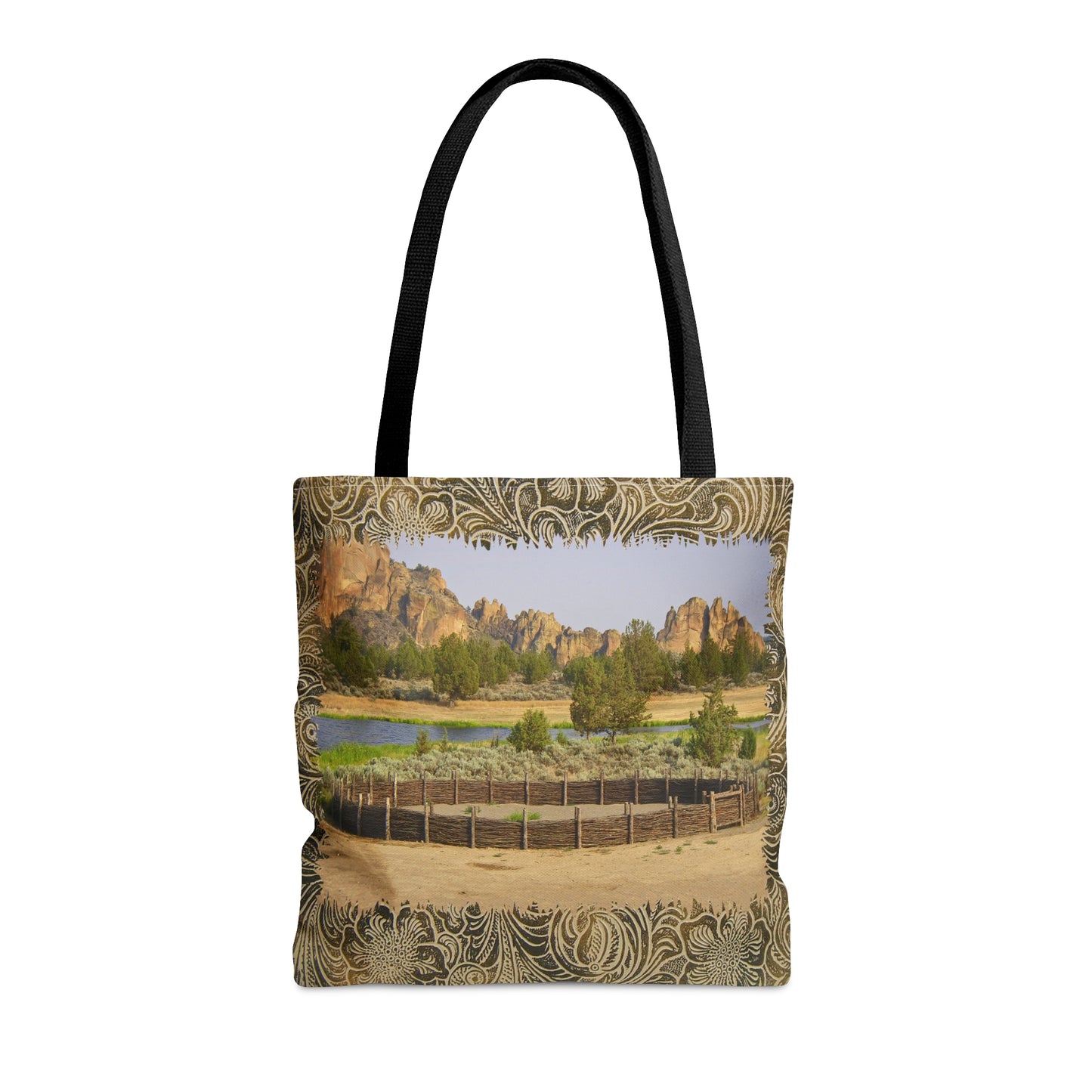 Scenic Round Pen Tote Bag