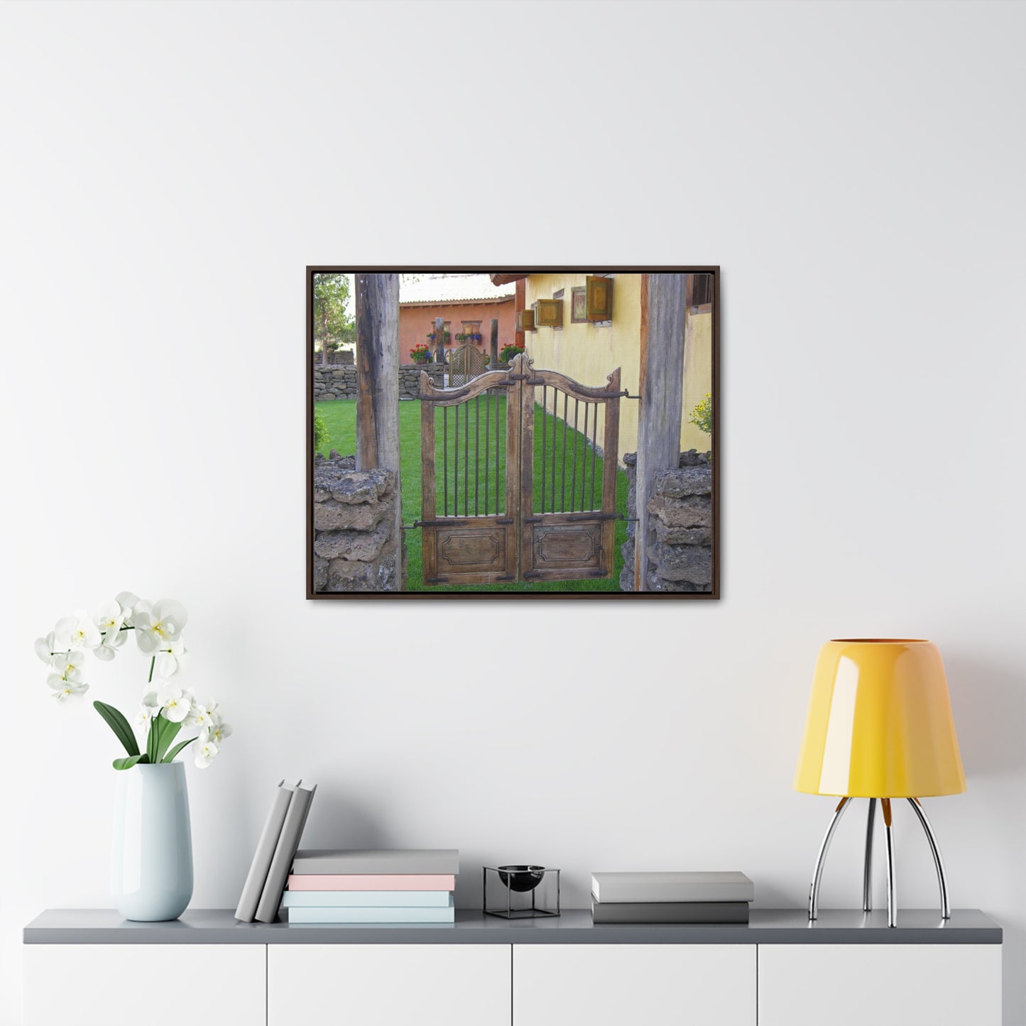 Western Spanish Gates Gallery Canvas Wraps Framed