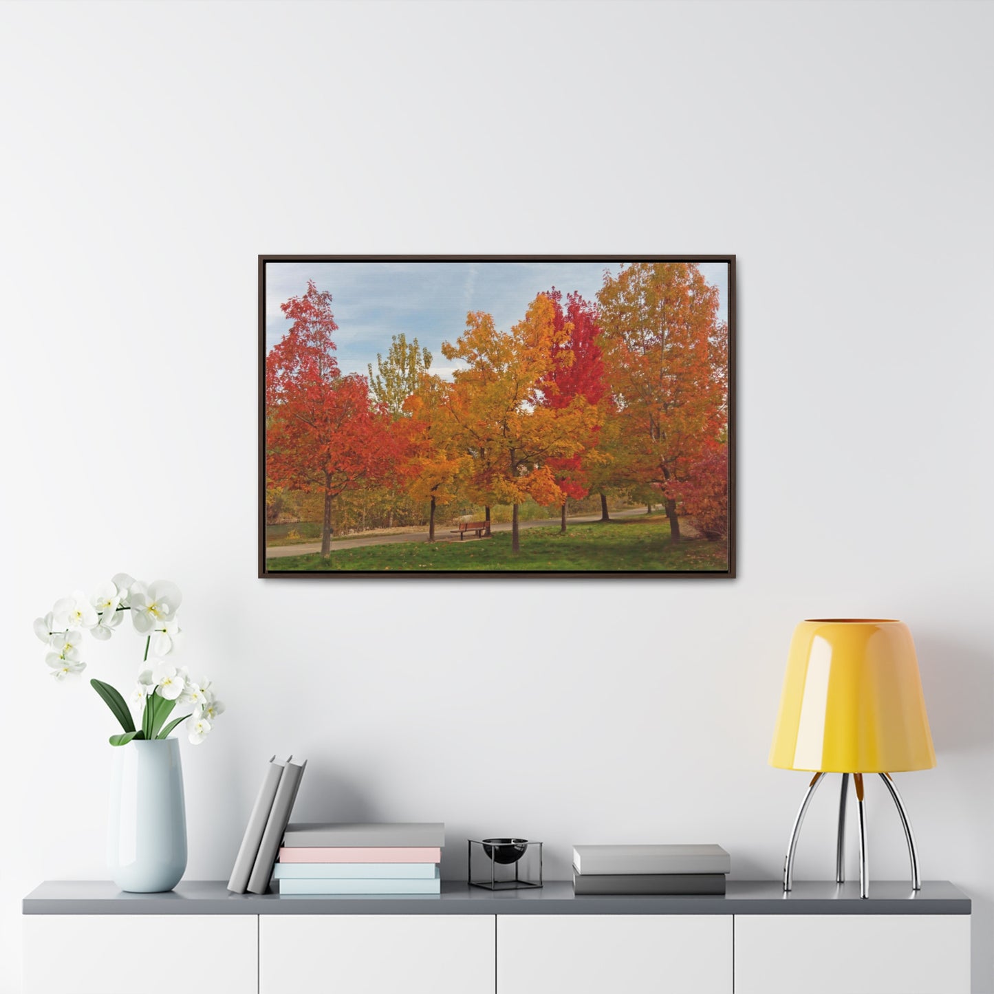 Autumn Serenity Gallery Canvas Wraps Framed