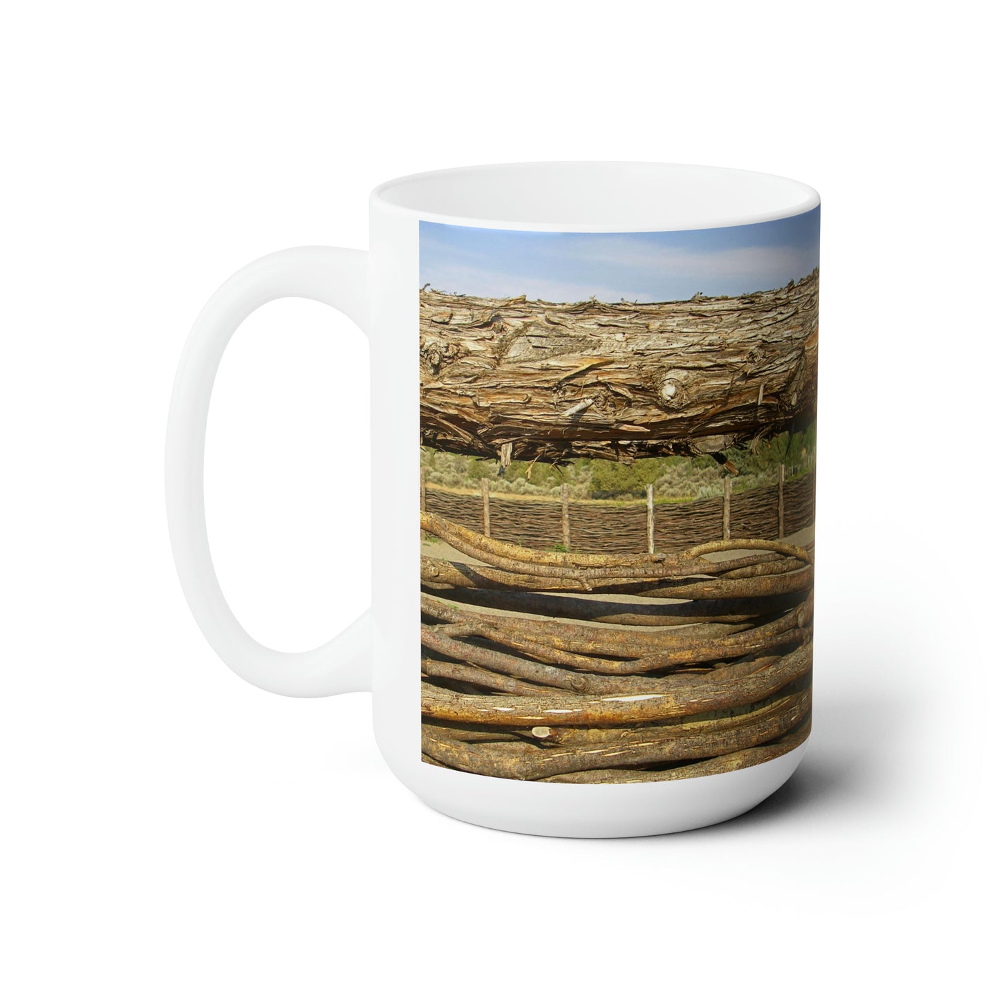 Through The Rails Ceramic Mug 15oz