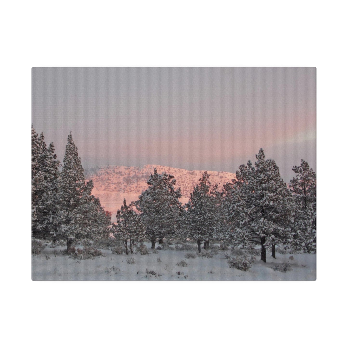 Winter Sunset Matte Canvas