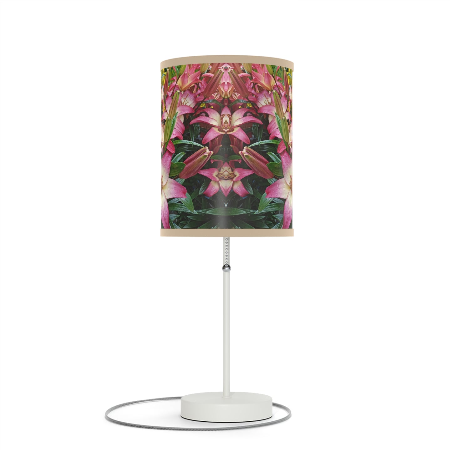 Lovely Lilies Lamp on a Stand