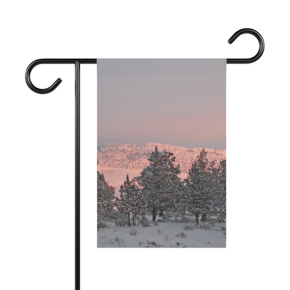Winter Sunset Garden & House Banner