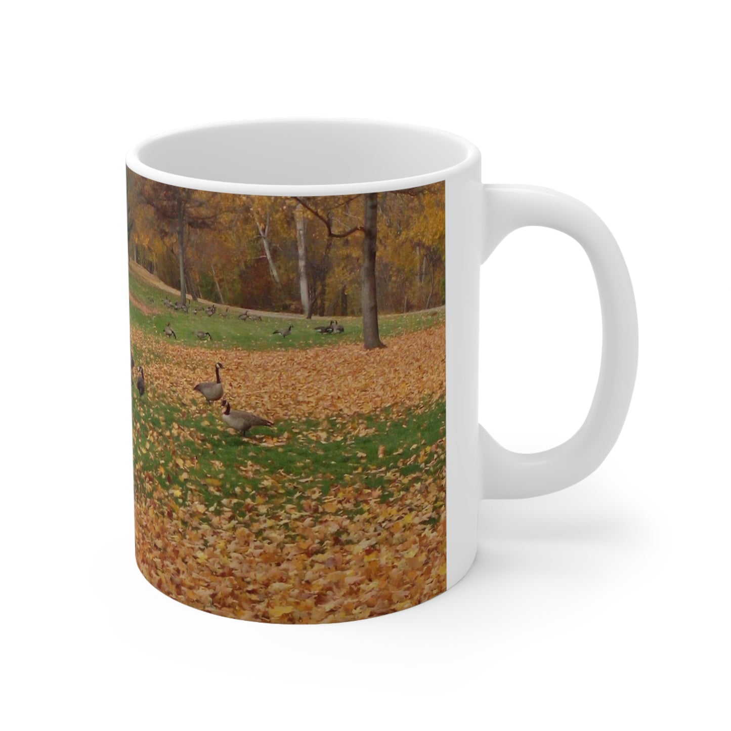 Autumn Geese Ceramic Mug 11oz