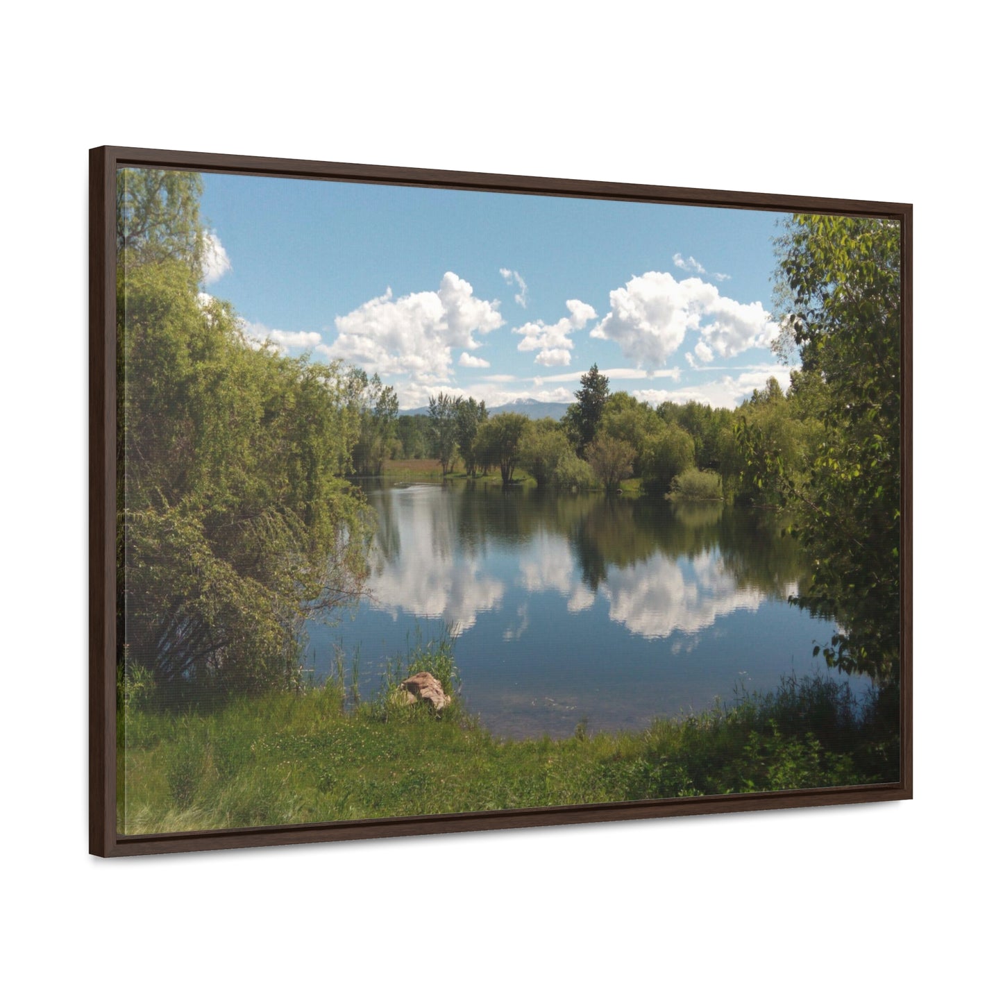 Peaceful Pond Gallery Canvas Wraps Framed