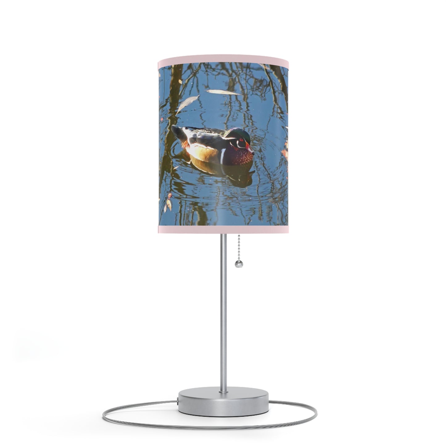 Reflections Wood Duck Lamp on a Stand