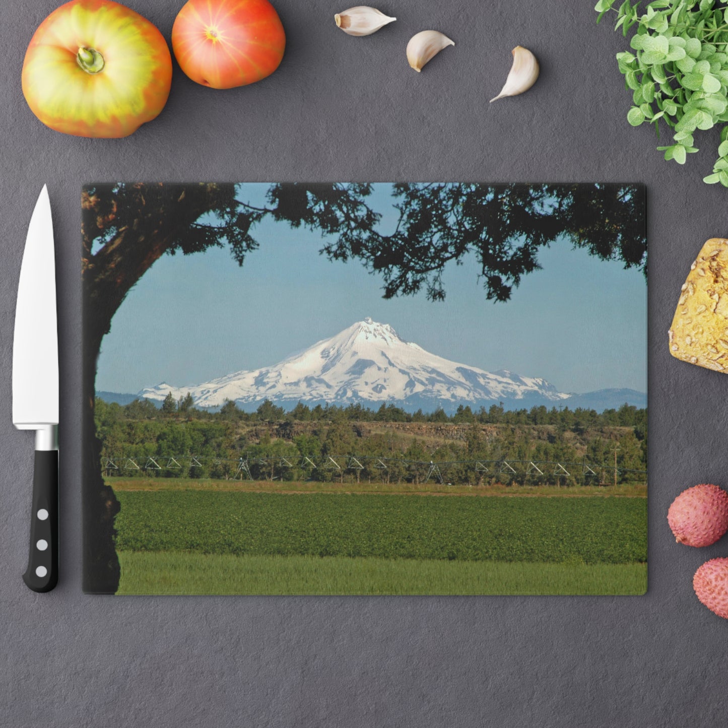 Juniper Framed Mountain Cutting Board Dishwasher Safe