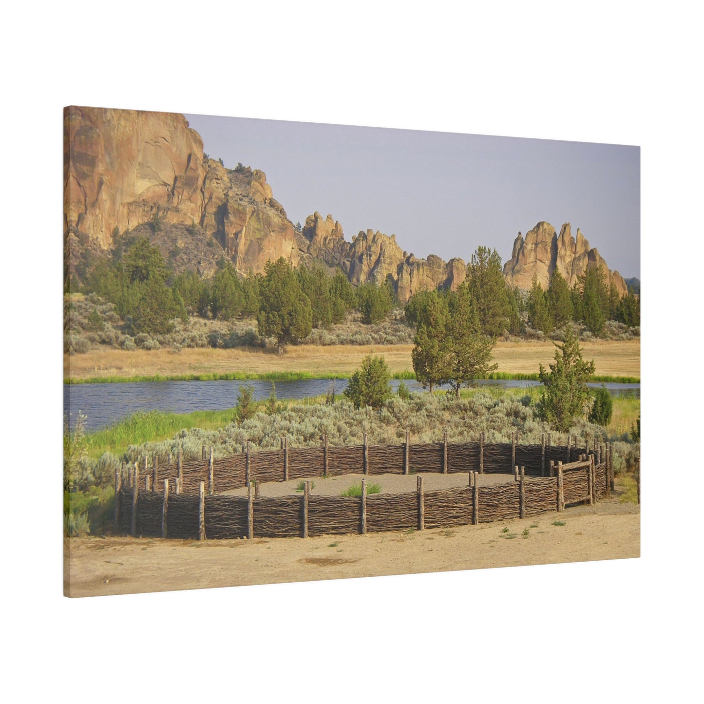 Scenic Round Pen Matte Canvas