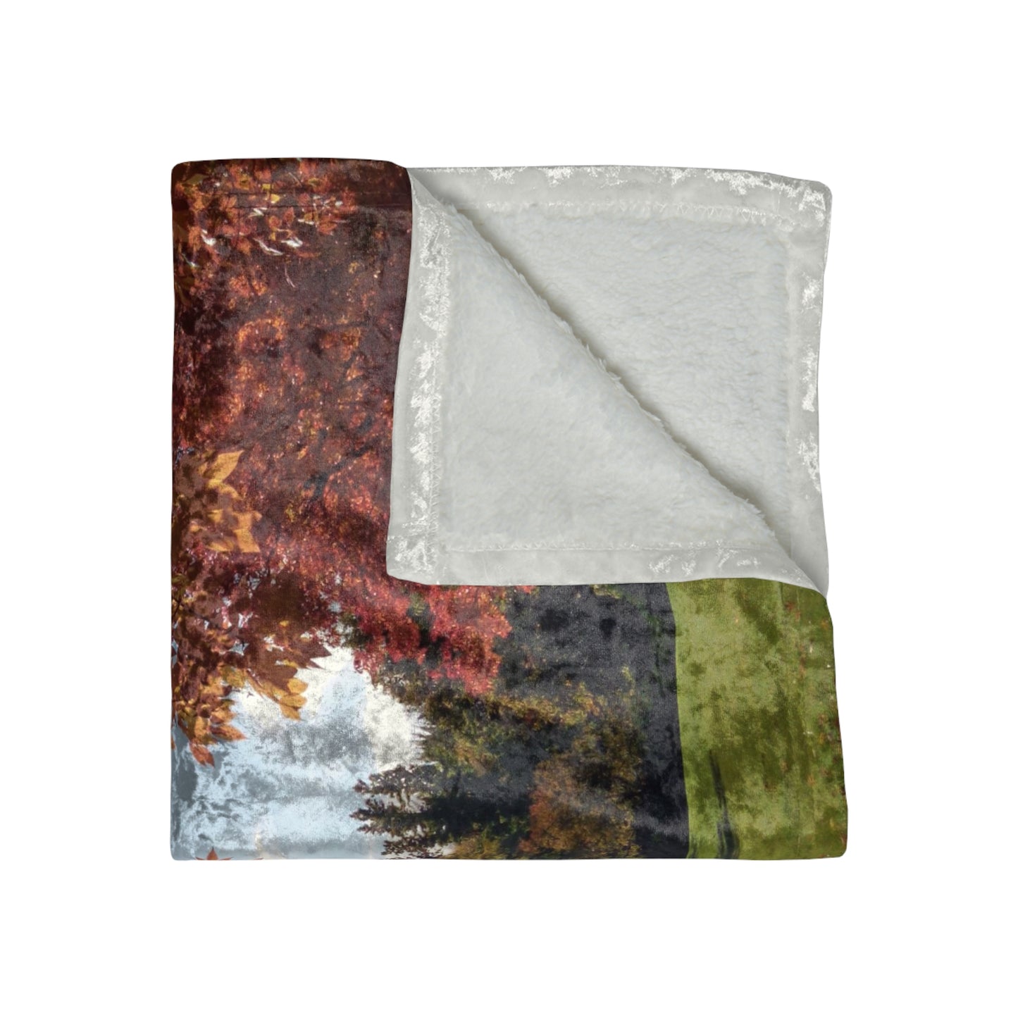 Autumn Light Shiny Crushed Velvet Blanket