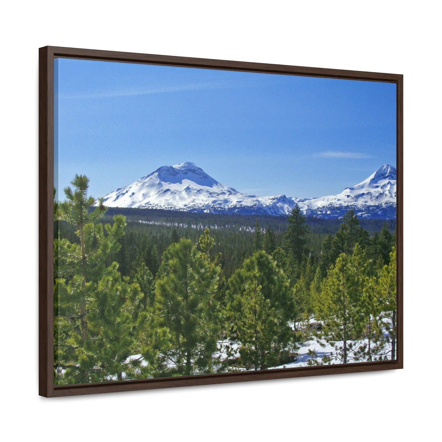 Winter South Sister Gallery Canvas Wraps Framed