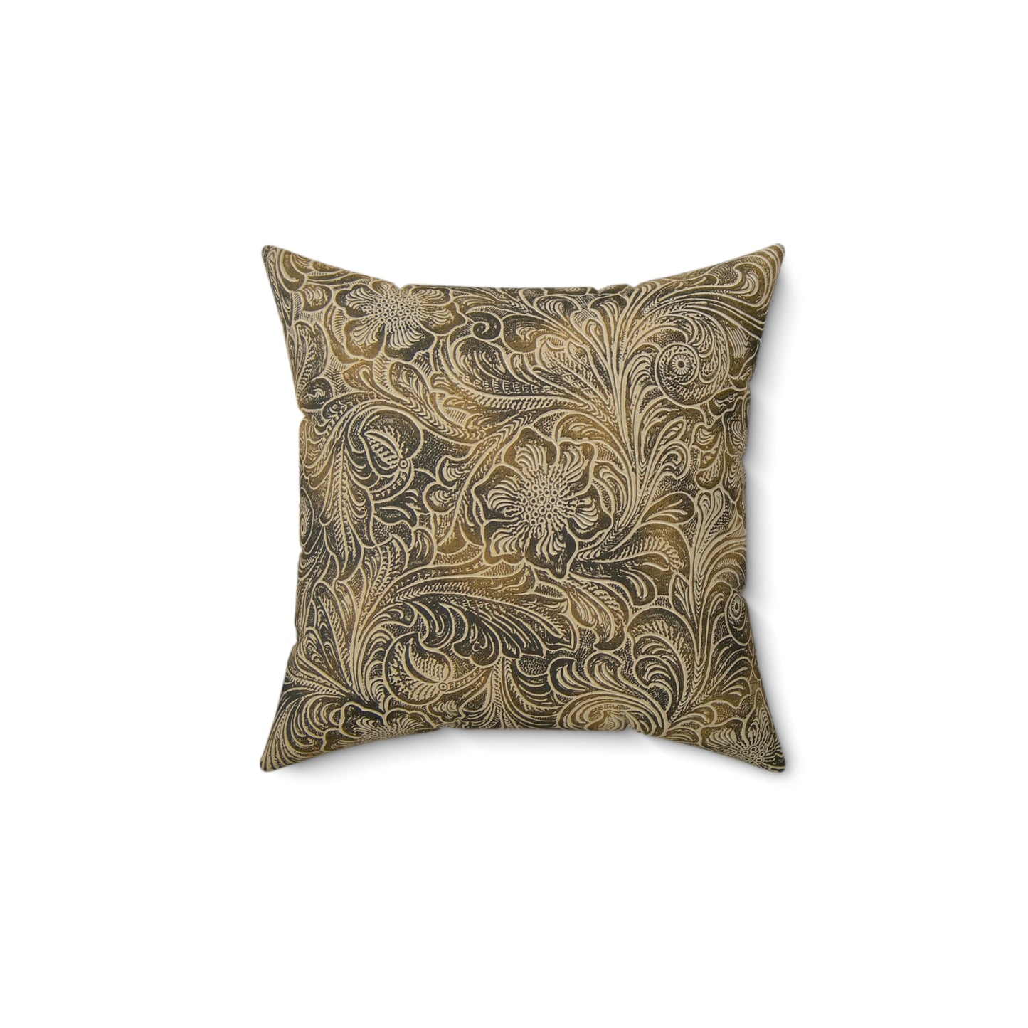 Scenic Round Pen Faux Suede Square Pillow