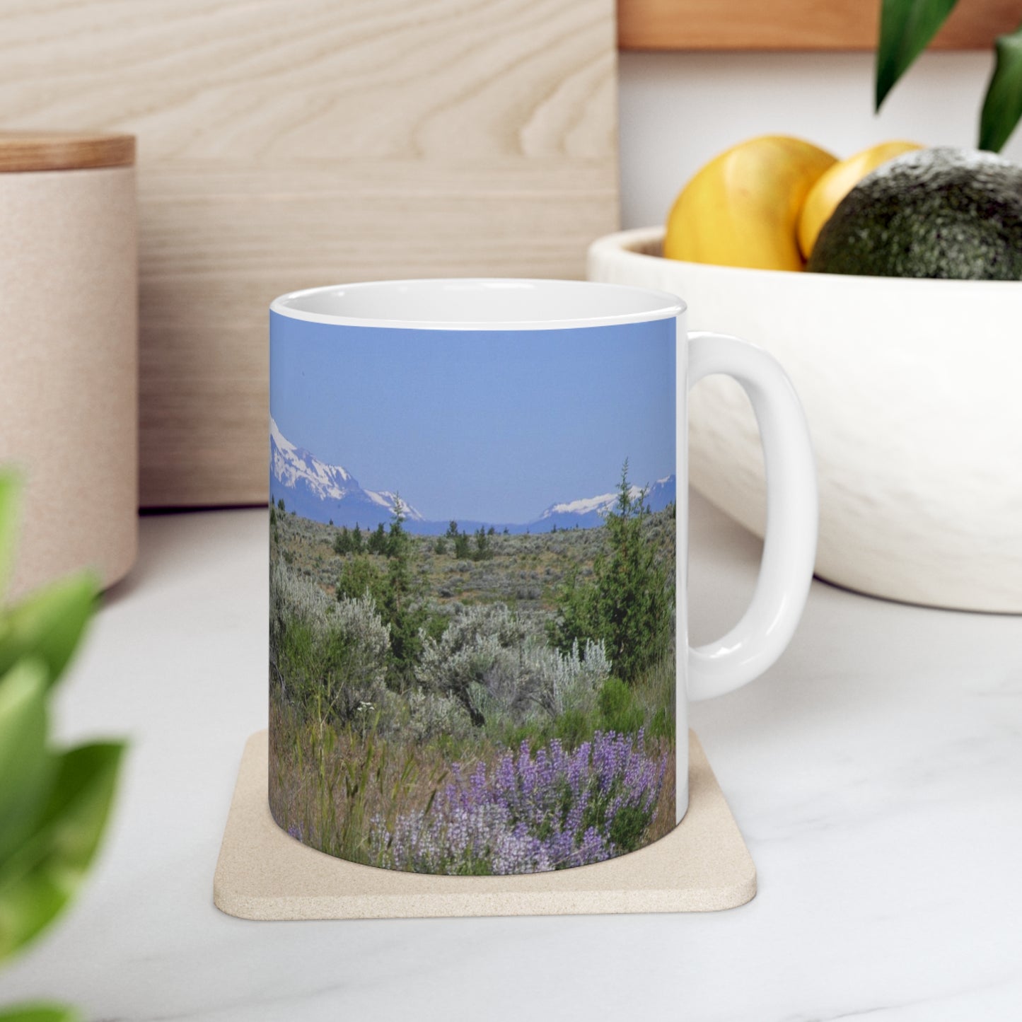 Lupine & Sage Mountain Ceramic Mug 11oz