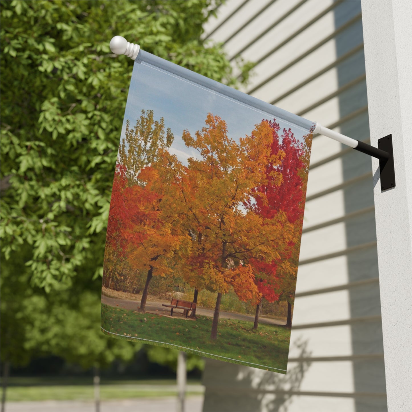 Autumn Serenity Garden & House Banner