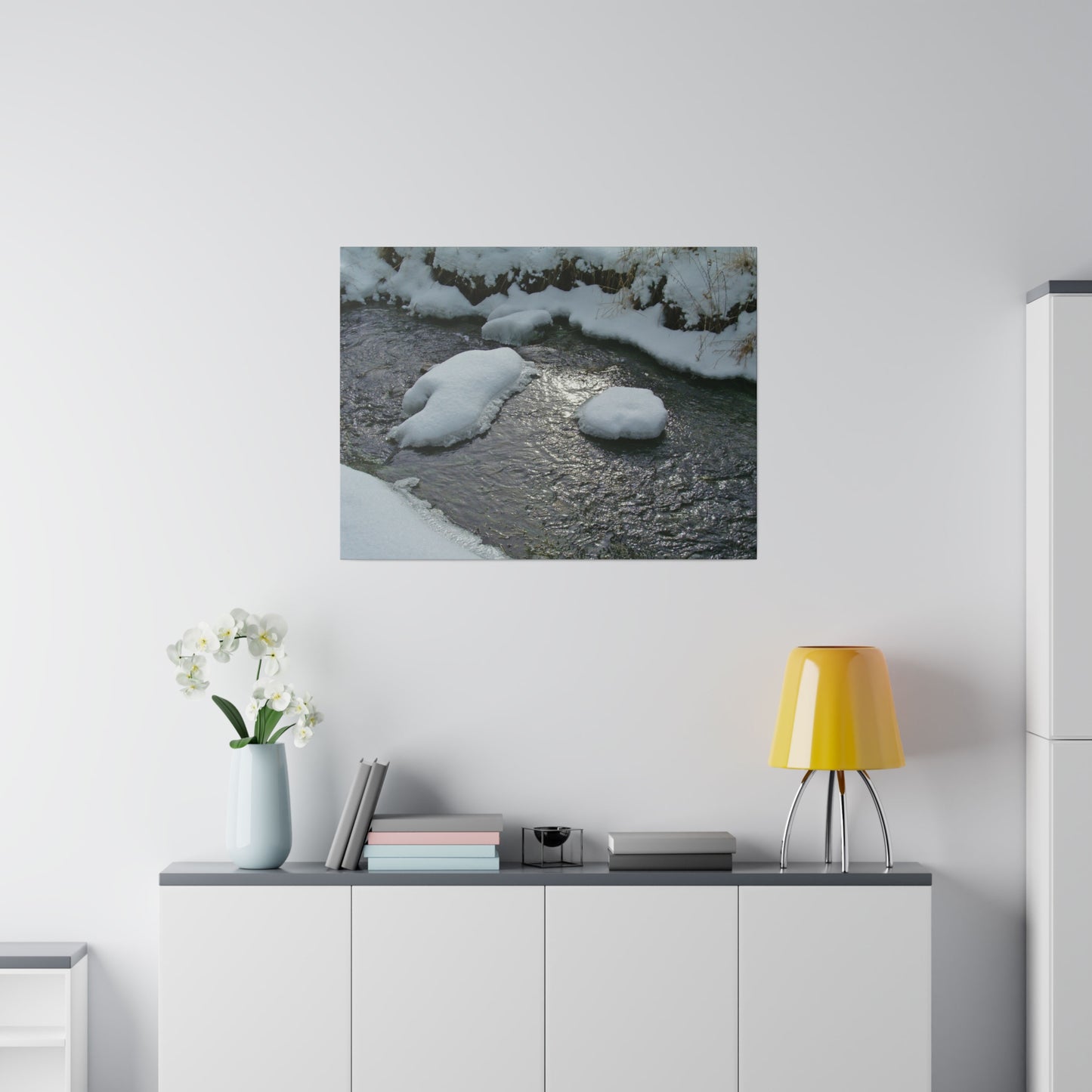 Winter Reflection Matte Canvas