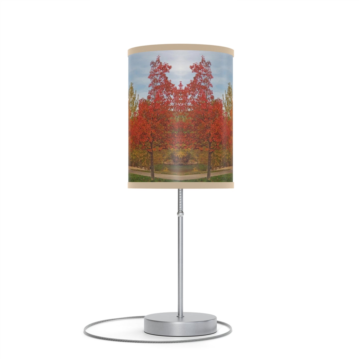 Autumn Serenity Lamp on a Stand