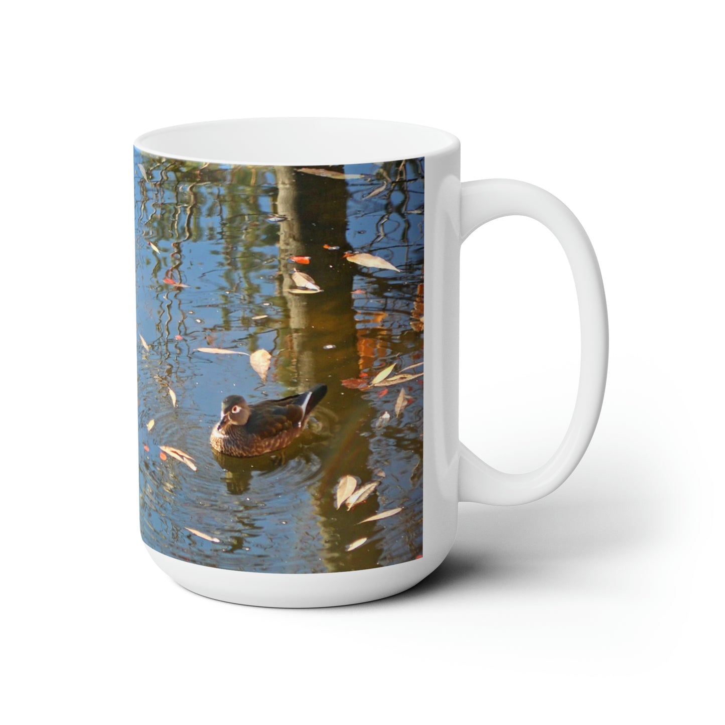 Autumn Wood Duck Ceramic Mug 15oz