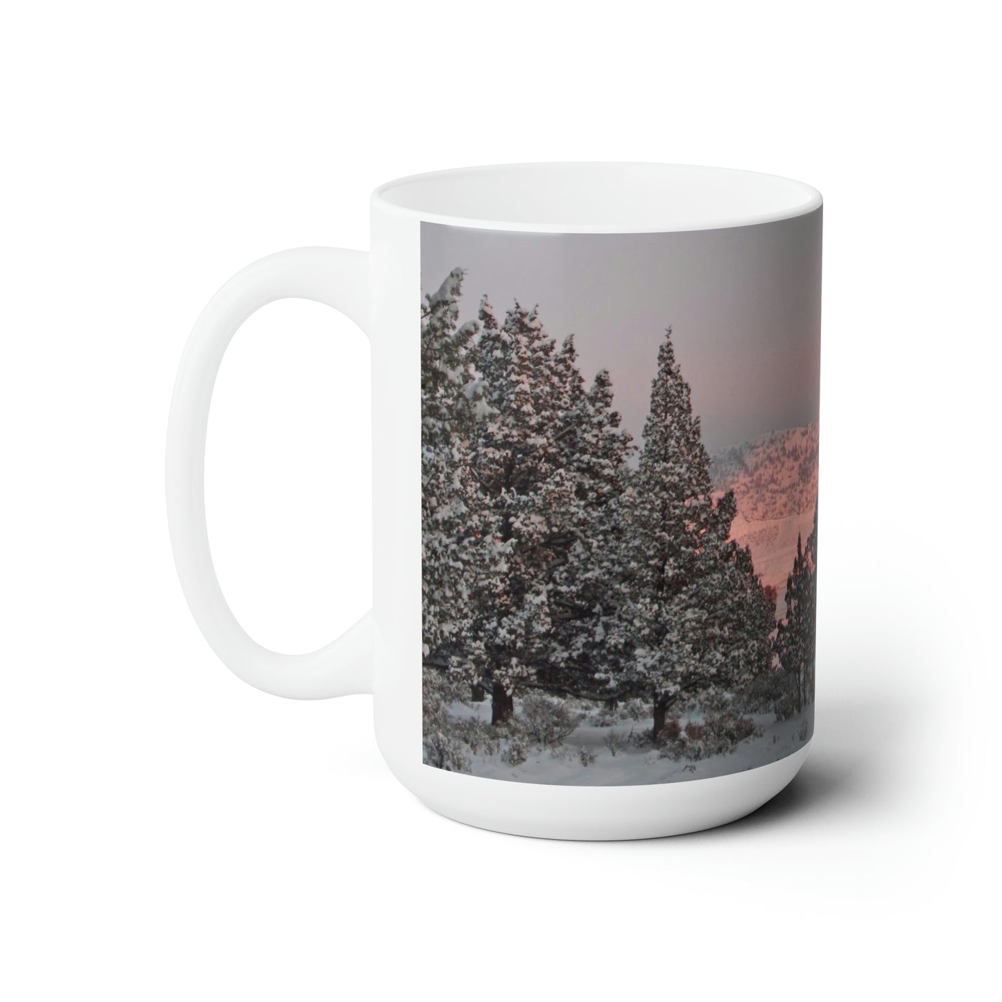 Winter Sunset Ceramic Mug 15oz