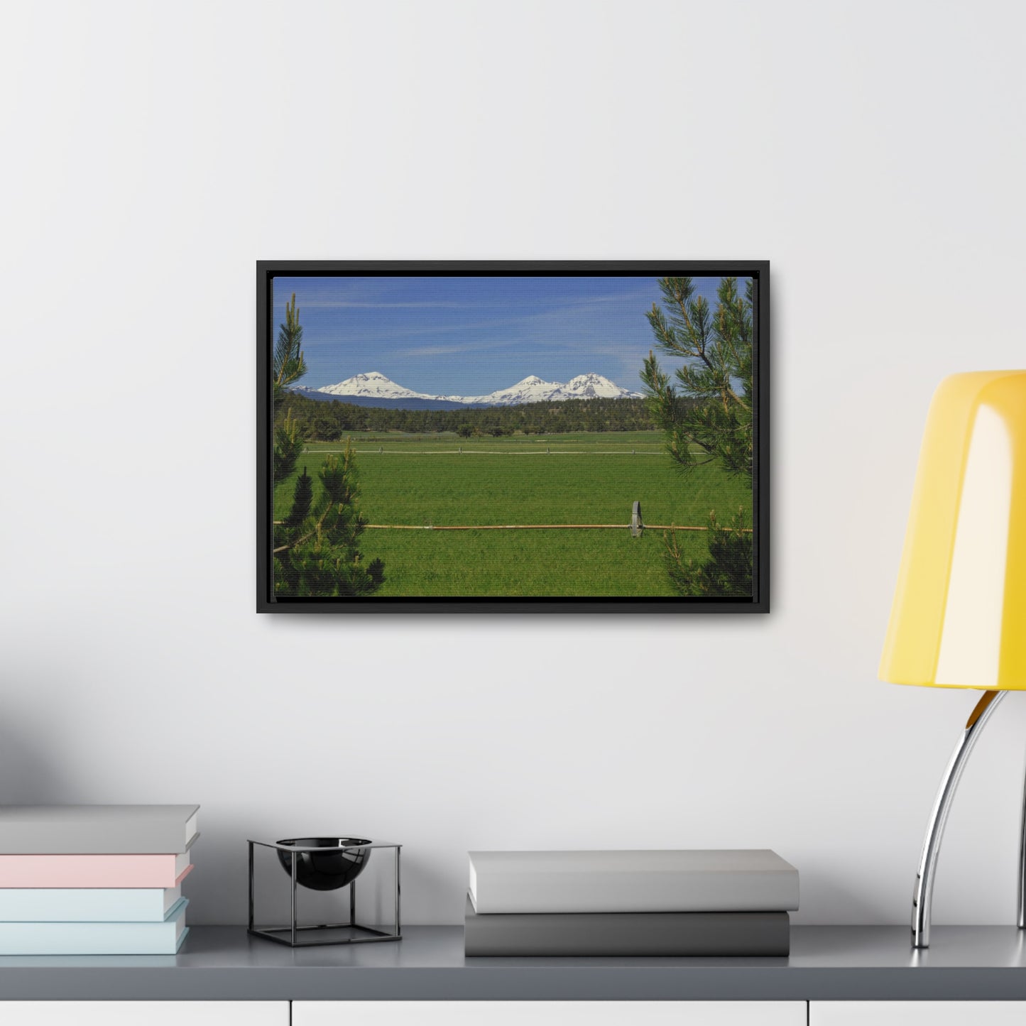 Mountain Pasture Gallery Canvas Wrap Framed