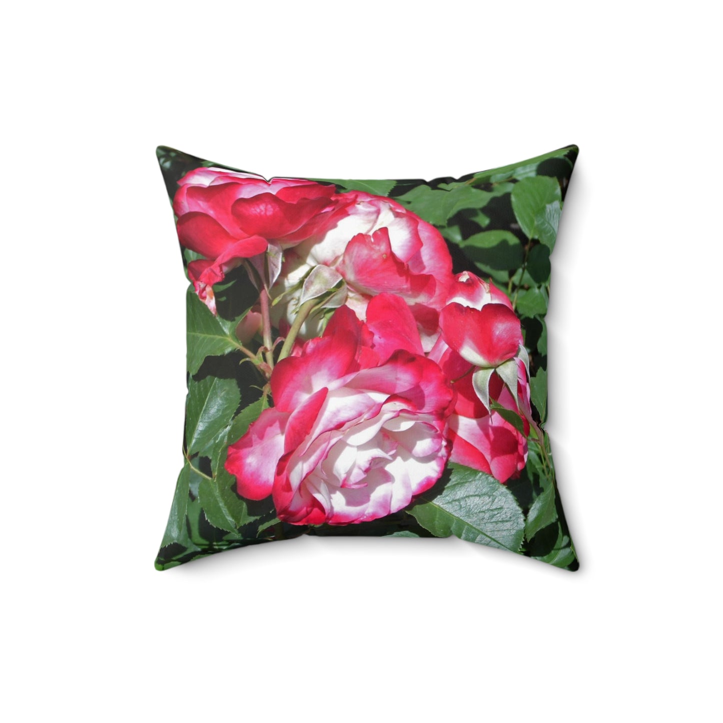 Romantic Roses Spun Polyester Square Pillow