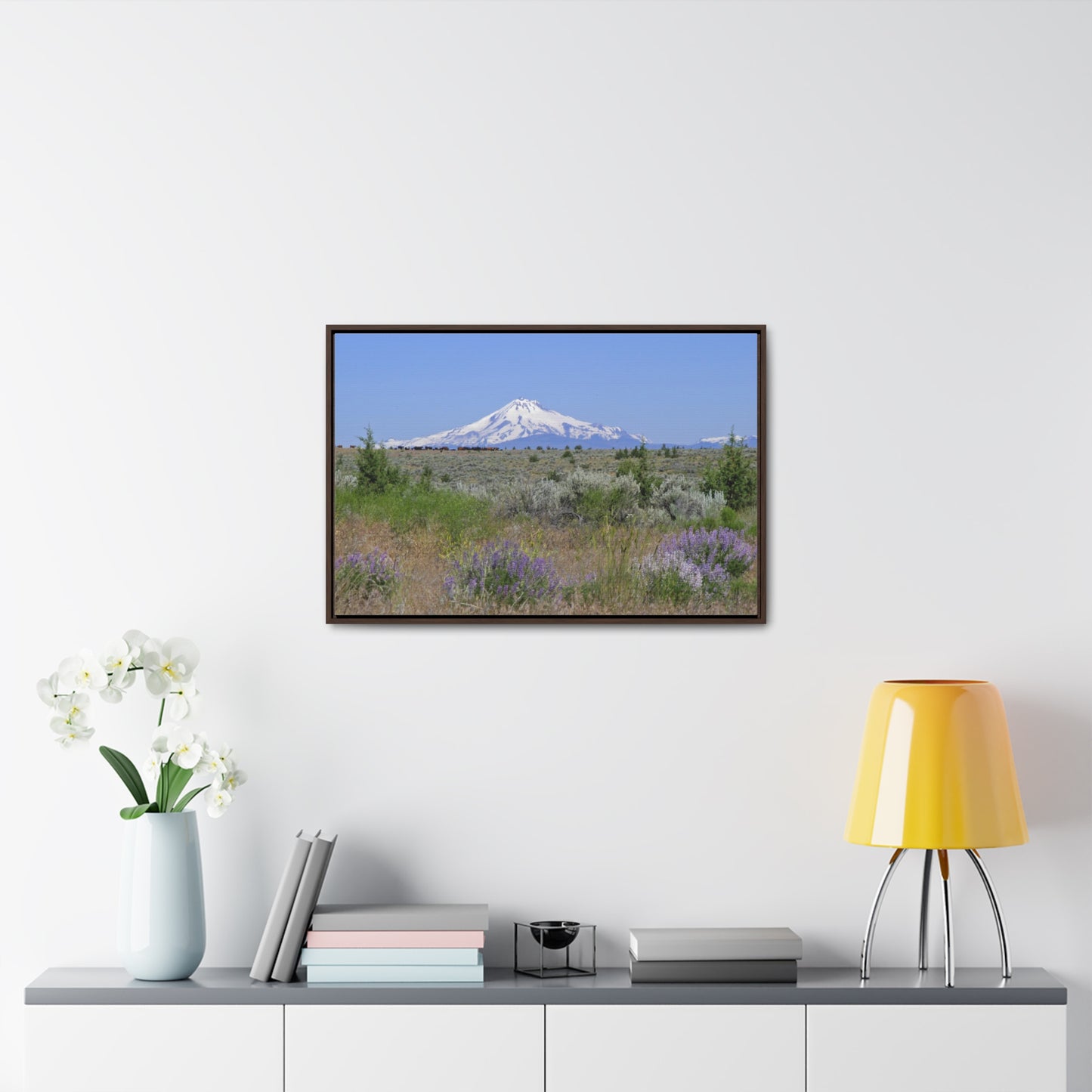 Lupine & Sage Mountain Gallery Canvas Wraps Framed