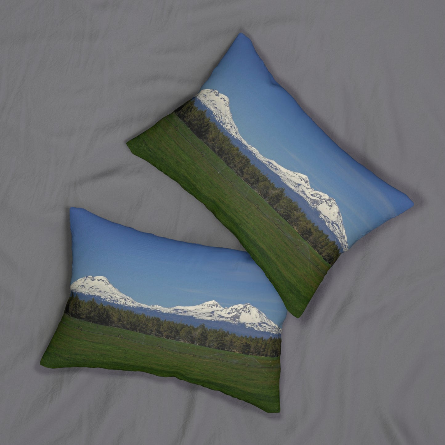 Mountain Field Spun Polyester Lumbar Pillow