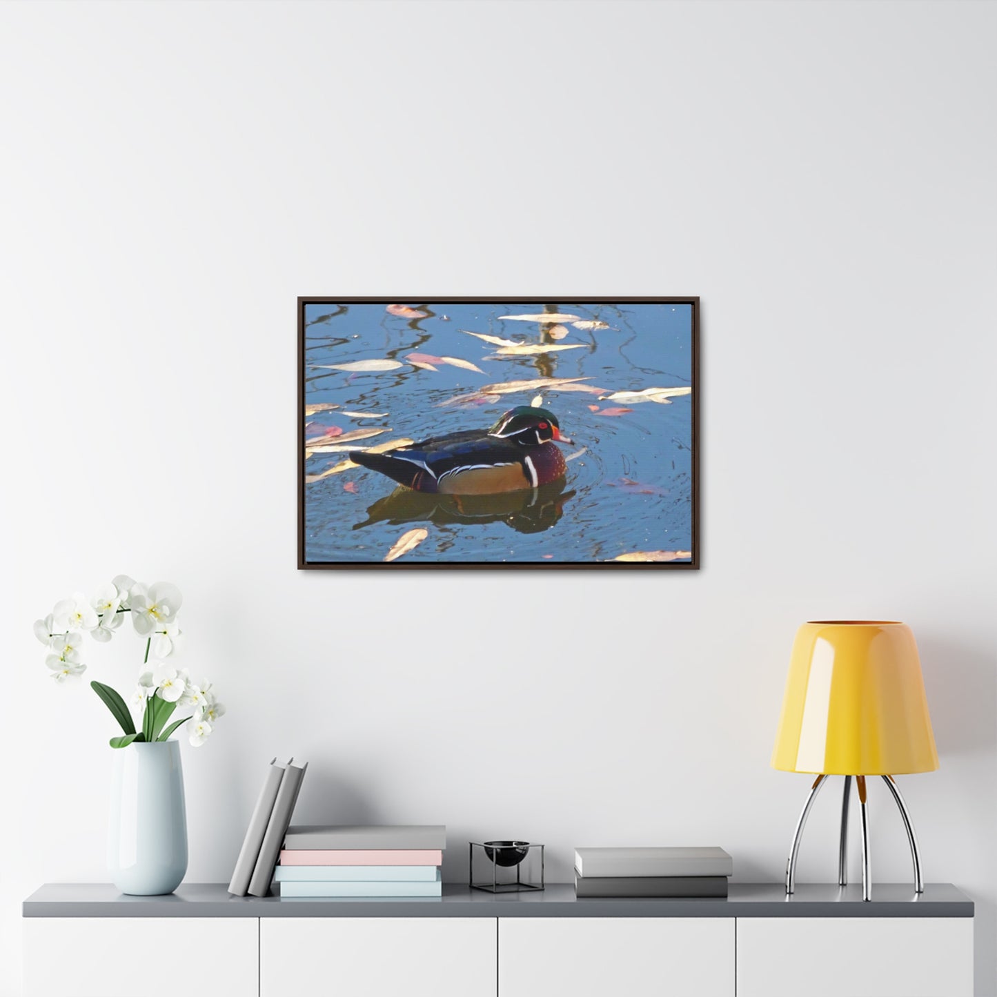 Autumn Wood Duck Gallery Canvas Wraps Framed