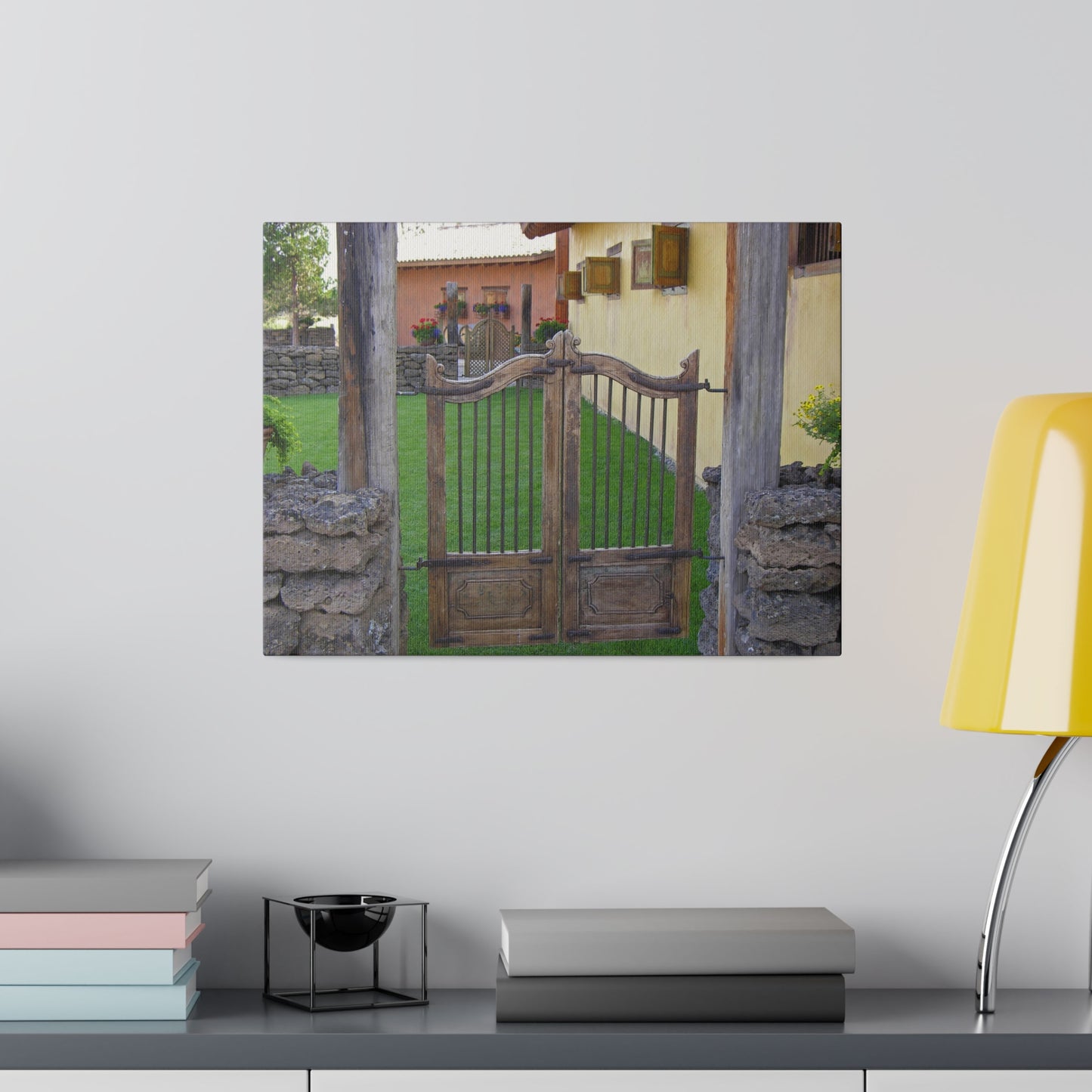 Western Spanish Gates Matte Canvas