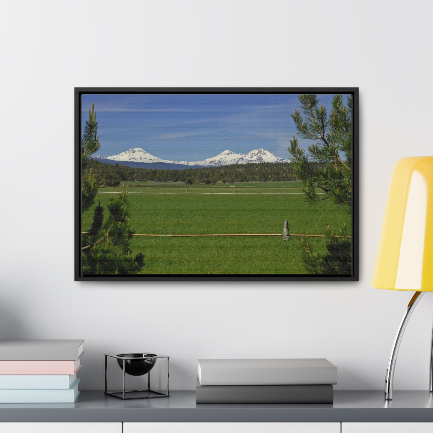 Mountain Pasture Gallery Canvas Wrap Framed